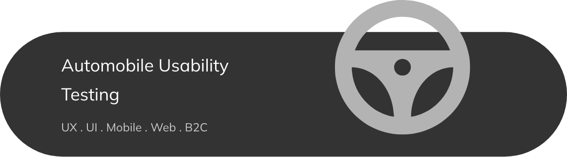 Automobile Usability Testing